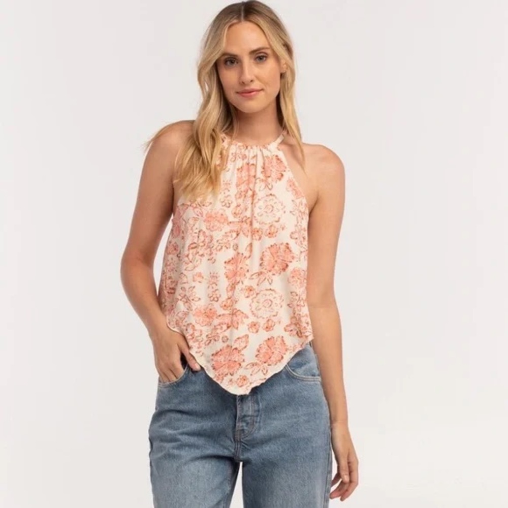 We the Free Floral Halter Neck Top